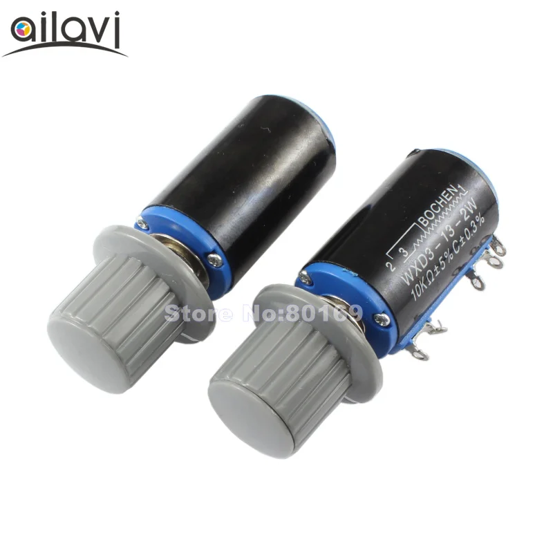 Фото 2Pcs/Lot 10K precision Multi Turn Potentiometer High Quality Adjustable 10 Turns Resitance Accessories With Knob Инструменты 2Pcs/Lot 10K precision Multi Turn Potentiometer High Quality Adjustable 10 Turns Resitance Accessories With Knob Инструменты