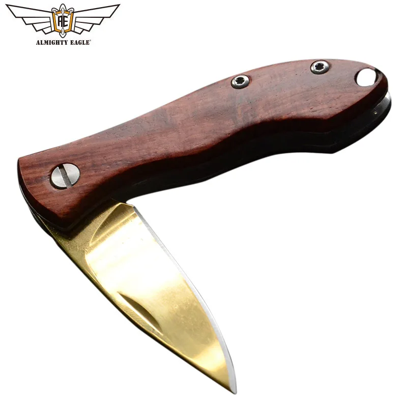 

ALMIGHTY EAGLE Mini tool Pocket knife Mutifunction knife Rosewood handle Self-defense Outdoor Camping equipment Hiking tools
