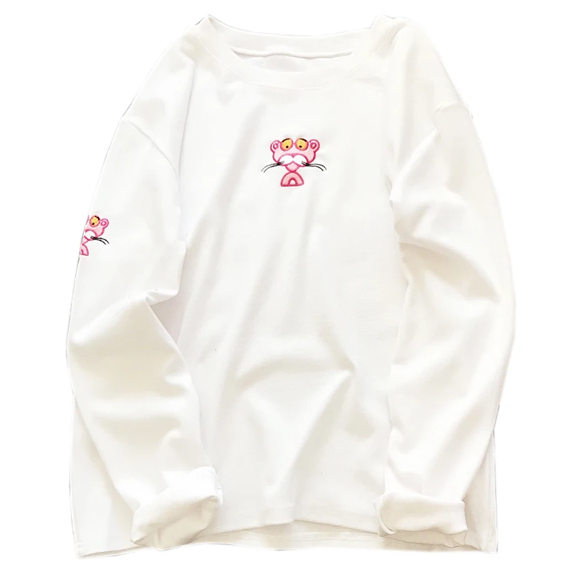 Базовая рубашка утолщенная женская футболка плюс размер хлопок Повседневный