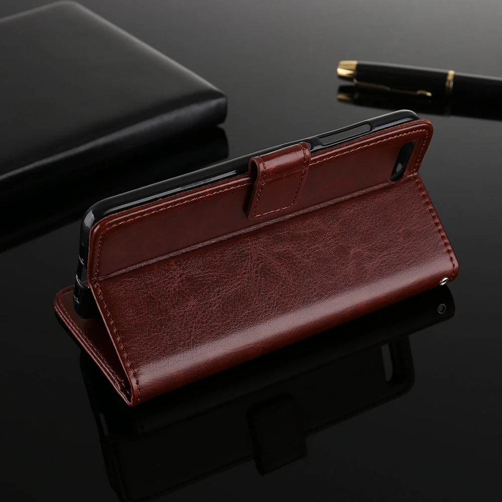 Роскошный кожаный чехол бумажник с откидной крышкой для телефона Xiaomi MI 6