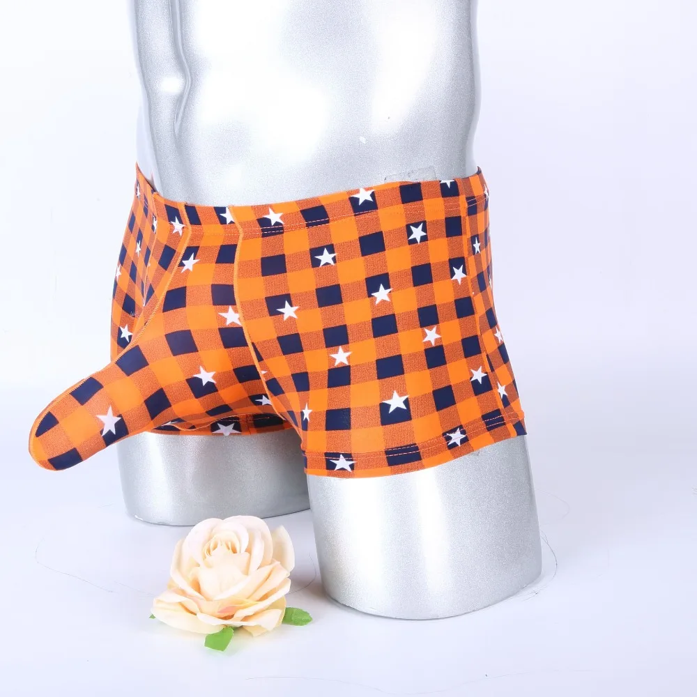 Мужские трусы боксеры забавные мужские с принтом пениса гей карманом 2019|Мужские