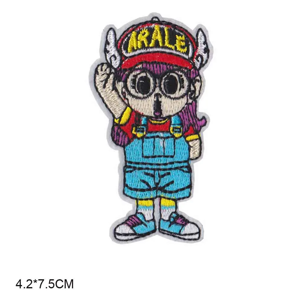 Arale мультфильм аниме утюгом вышитые нашивки для одежды наклейки одежда оптом |