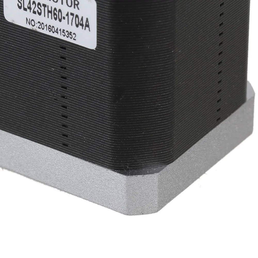 Серебряный 42 мм биполярный SL42STH60 1704A шаговый двигатель DC12V 1.7A двухфазный с 4