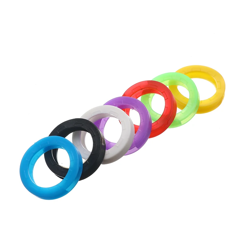 32 шт./компл. многоцветные мягкие полые резиновые чехлы для ключей смешанные цвета