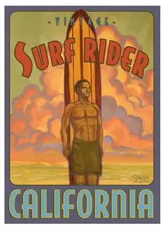 Бесконечное лето для моря идеальная волна серфинга Спорт Путешествия Винтаж