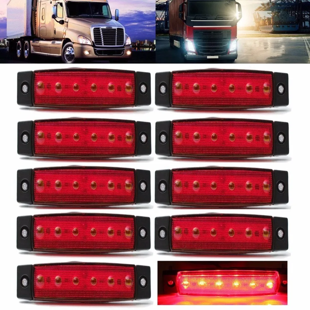10x12 V светодиодный габаритный фонарь для грузовика и прицепа|light indicator|car stylingtruck