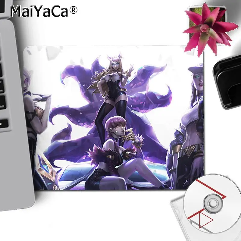 Красивое аниме MaiYaCa League of legends комфорта маленькая Мышь коврик игровой pad простой