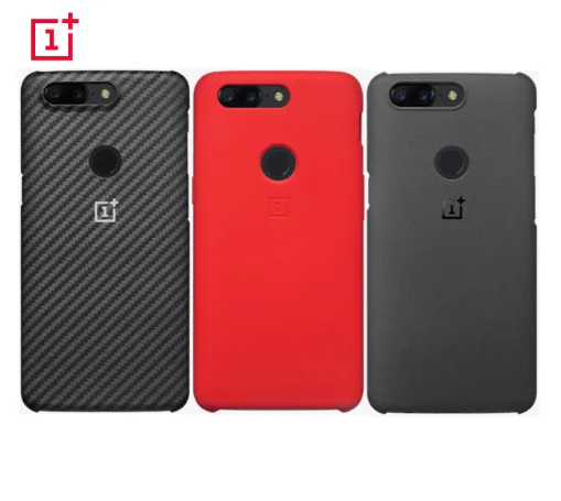 100% Оригинальный Oneplus 5T чехол с песчаником черного цвета из палисандра или