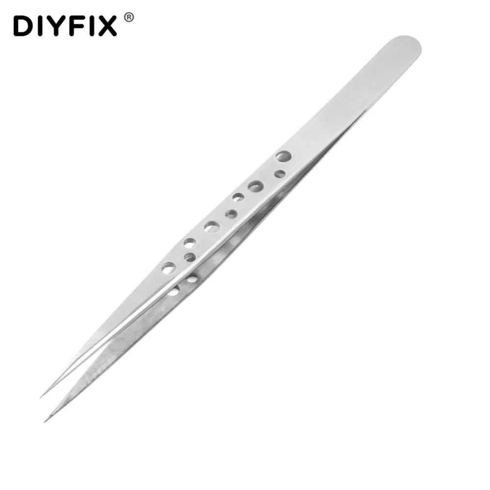 Пинцет DIYFIX из нержавеющей стали прецизионный Антистатический пинцет с прямыми