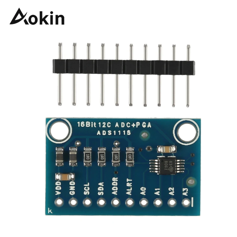I2C ADS1115 16 бит ADC 4 канальный модуль с программируемым усилителем усиления 2 0 в до 5