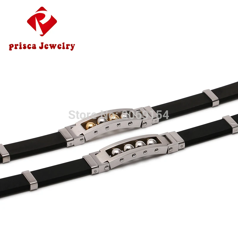 Браслеты из бисера нержавеющей стали два цвета бусины золота ювелирные изделия