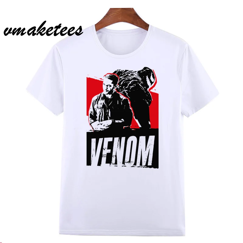 Мужская футболка с круглым вырезом Venom Spiderman Marvel Badass летняя большого размера