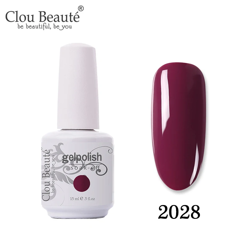 2028 Clou Beaute 131 цвет праймер гель лак замачиваемый УФ светодиодный Гель-лак для ногтей Полупостоянный Гель-лак Vernis набор УФ Гибридный гвоздь искусство - Цвет: 2028