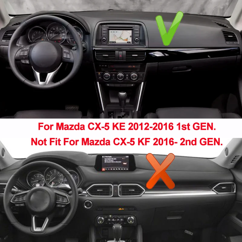 Коврик TAIJS для приборной панели автомобиля коврик Mazda CX 5 CX5 2012 2013 2014 2015 2016