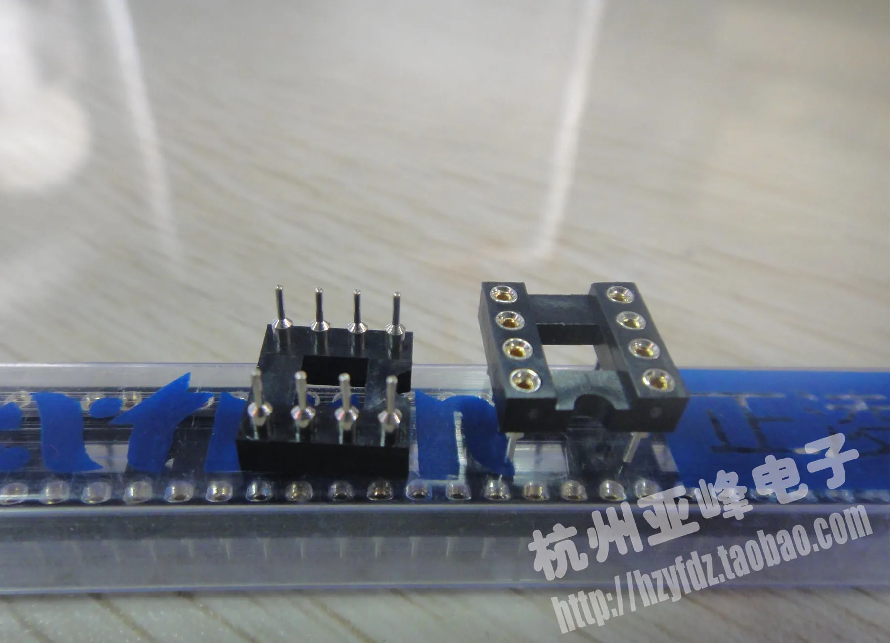 Бесплатная Доставка. круглое отверстие IC красный мост socket 8 P розетка высокое