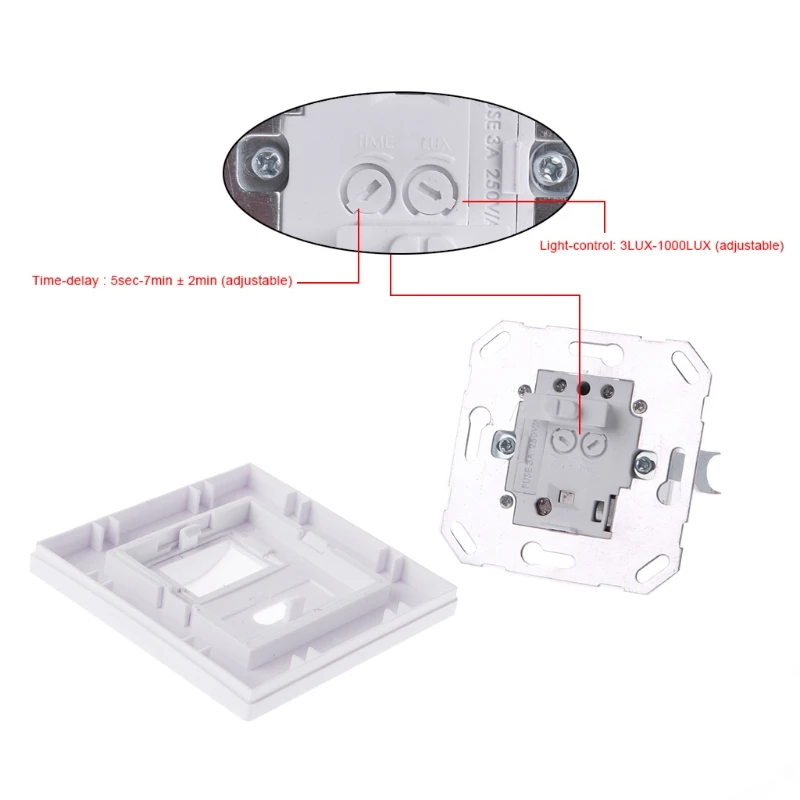 

AC 110V-240V Infrared PIR Motion Sensor Recessed Wall Module Light Switch