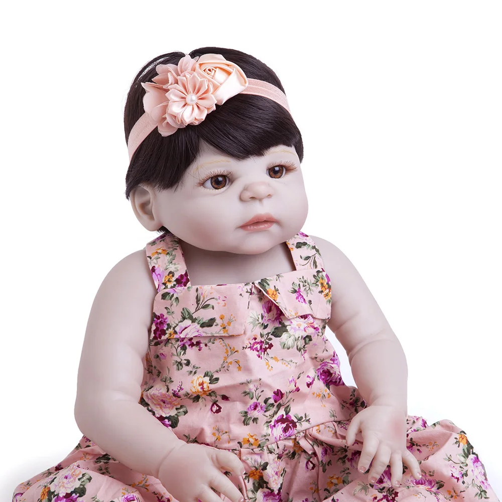 55 см новый силиконовый полностью реалистичный Boneca Reborn Baby Princess кукла реалистичные
