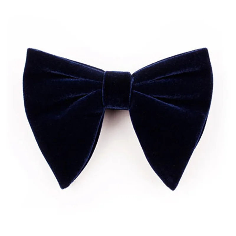 Большой бархатный галстук бабочка RBOCOTT для мужчин и женщин модный однотонный