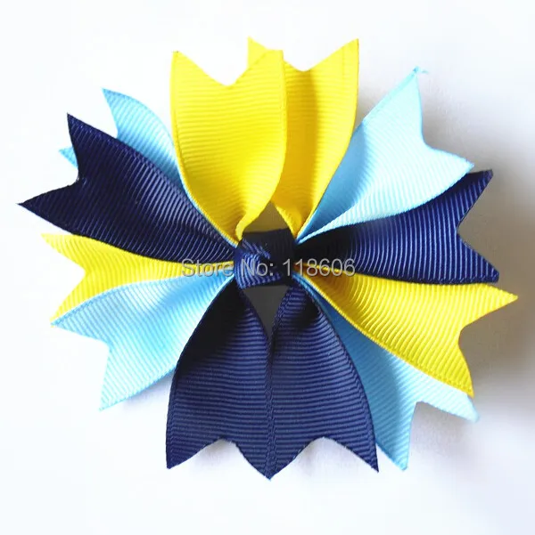 

50PCS/lot 3.5" Funy Butterfly Hair Bow Spike Girl Hair Bow Clips Free Shipping