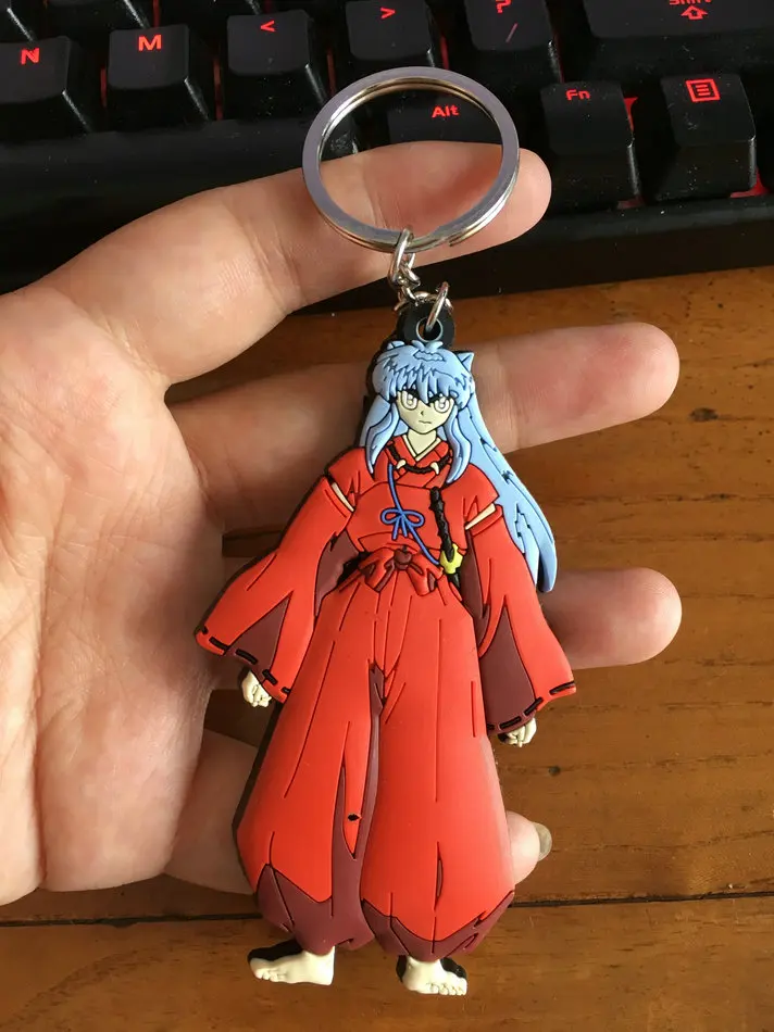 COSANER Inuyasha Аниме брелок для ключей пвх мультяшный подарки на день рождения