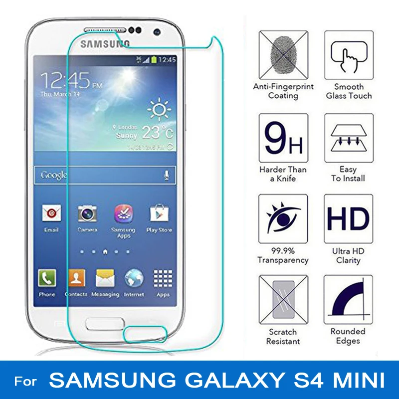 Закаленное стекло для samsung galaxy s4 mini i9190 i9192 i9195 GT I9190 HD защитная пленка ЖК экрана|glass