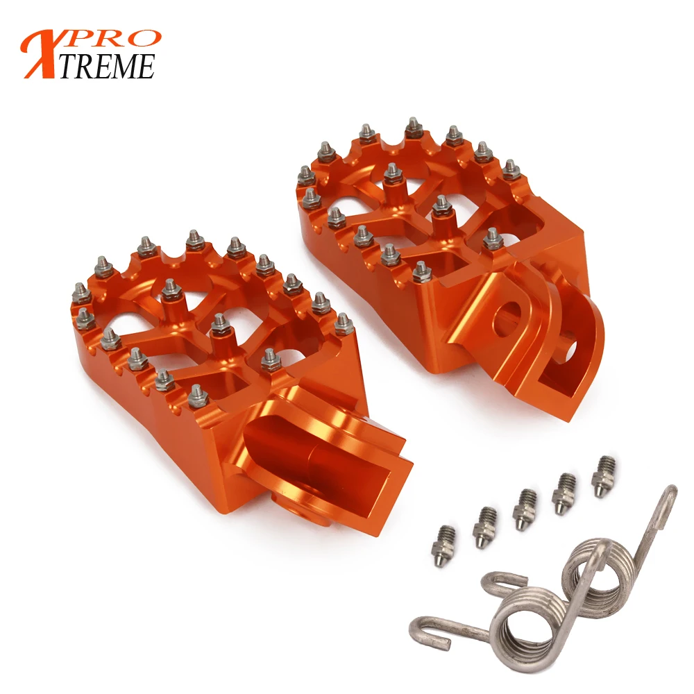 Оранжевый ЧПУ подножки педали для KTM SX EXC SX SXF XC XCW XCF EXCF EXCW XCFW MX шесть дней 65 85 125 200 250 300 350 400 450 525