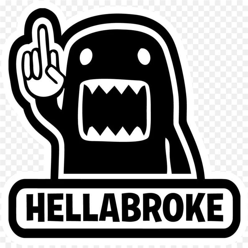 1 шт. забавная Автомобильная наклейка HELLABROKE Светоотражающая оптовая