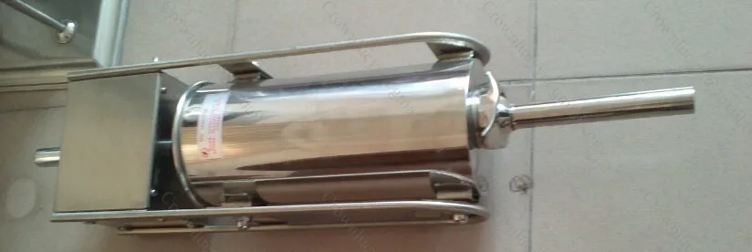 Коммерческий горизонтальный 5л колбасный Наполнитель из нержавеющей стали|steel