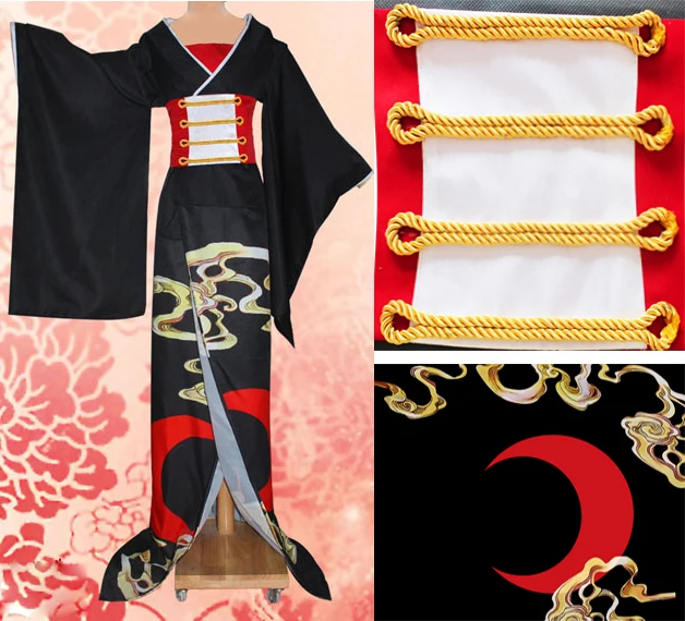 [Акция] аниме XXXHOLiC рисунок Итихара Юко кораллового цвета с принтом шикарный халат