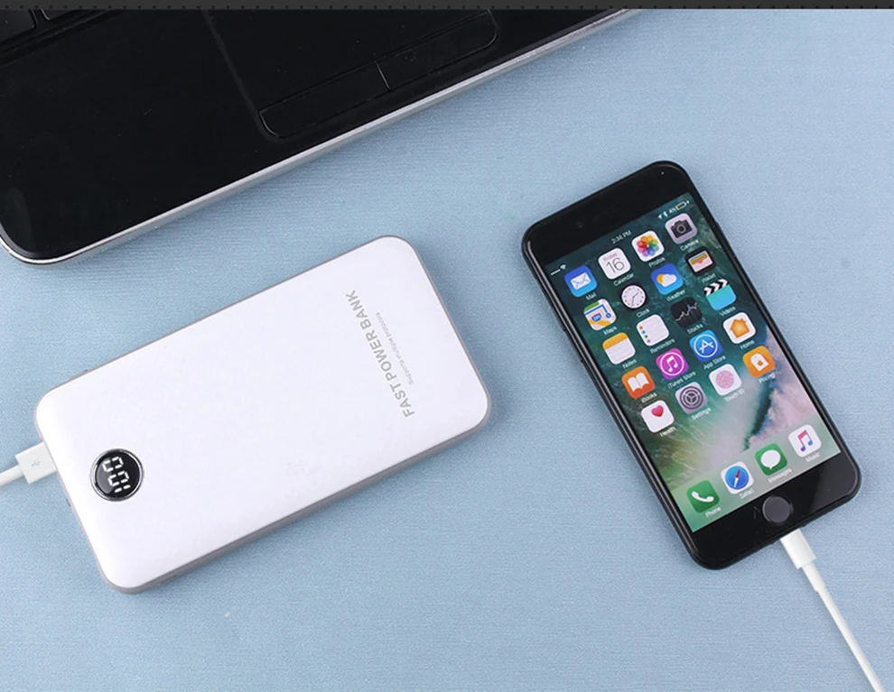 Vogek10000mAh Quick Charge 3,0 power Bank 2i внешний аккумулятор банка 18 Вт Быстрая Зарядка power Bank с двойным USB выходом для телефона