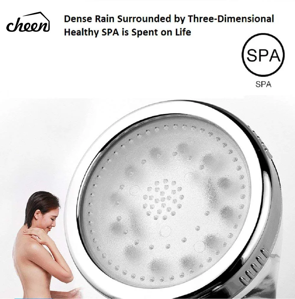 Водосберегающая душевая головка светодиодная ручная 7 цветов меняющая ванная