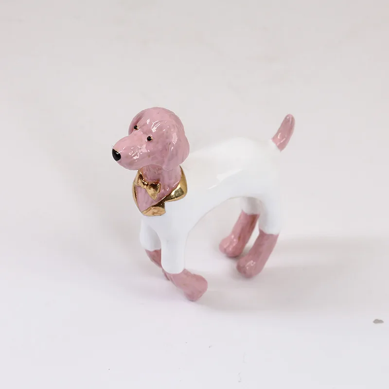 3 Цвет Прекрасный Щенок Партия Кольцо женская Регулируемая Животных