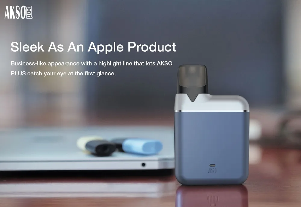 HCIGAR AKSO Plus Pod Kit 1,4 мл пополняемая емкость мини Pod Vape коробка с воздушным приводом Pod 850 мАч Встроенная батарея система электронной сигареты