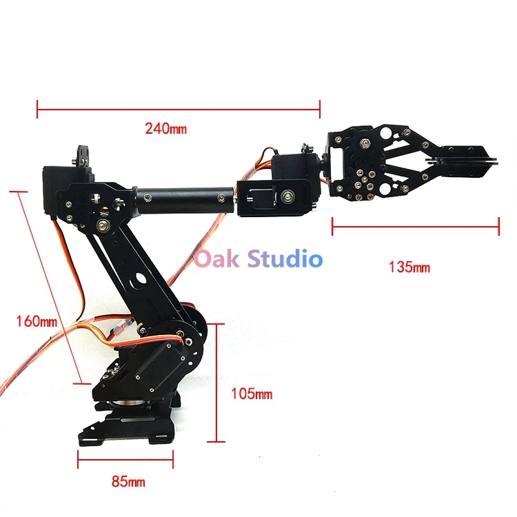 6 DOF robot arm металлический сервопривод с высоким крутящим моментом механическим CL 3