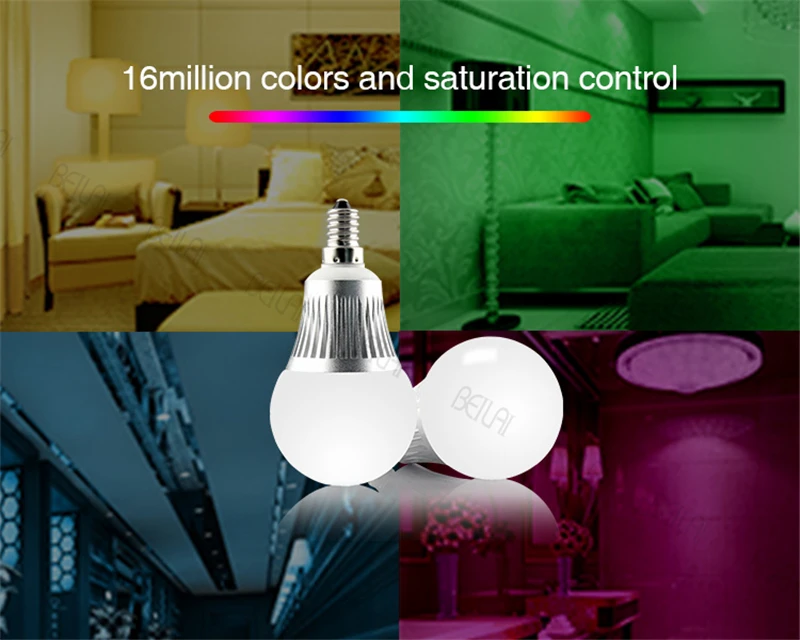 Новое поступление светодиодный прожектор Ми свет E14 5 Вт RGB + CCT лампы AC 86 265 V 2 4 г RF