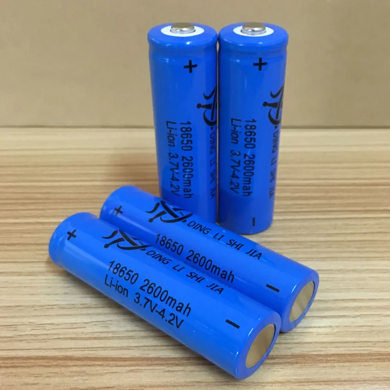 18650 Перезаряжаемые Батарея 3 7 v 2600 mah литий для 4 2 фонарик батареи небольшой