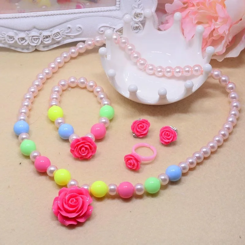 Красочные Эльза с цветочным рисунком Kitty catnecklace браслет ухо клип серьги кольцо