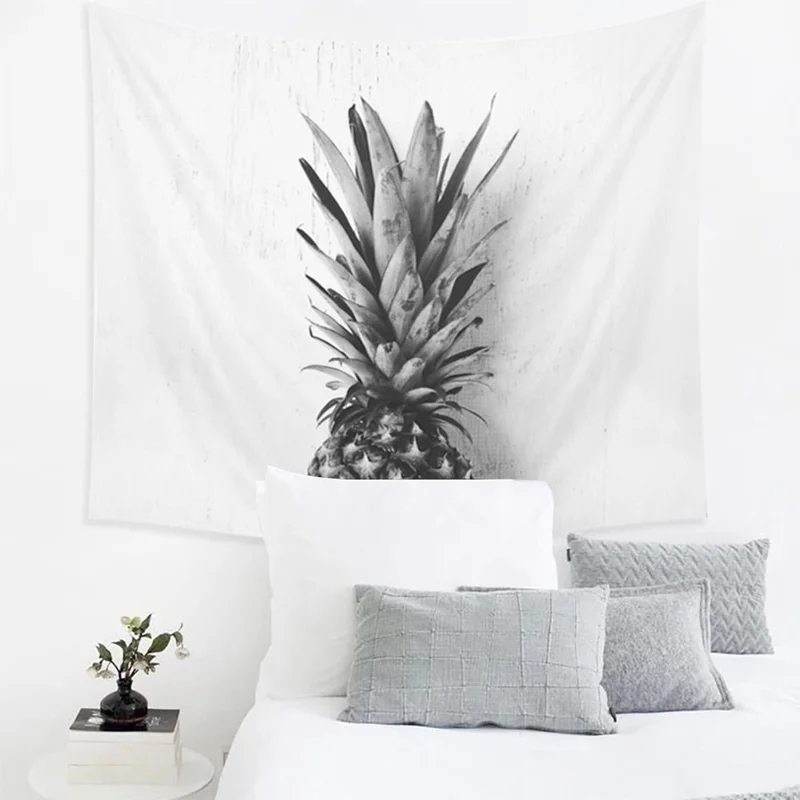 Pineapple Tapestry Mandala Wall Hanging Indian Decor Hippie Tapestries Bohemian Throw | Дом и сад