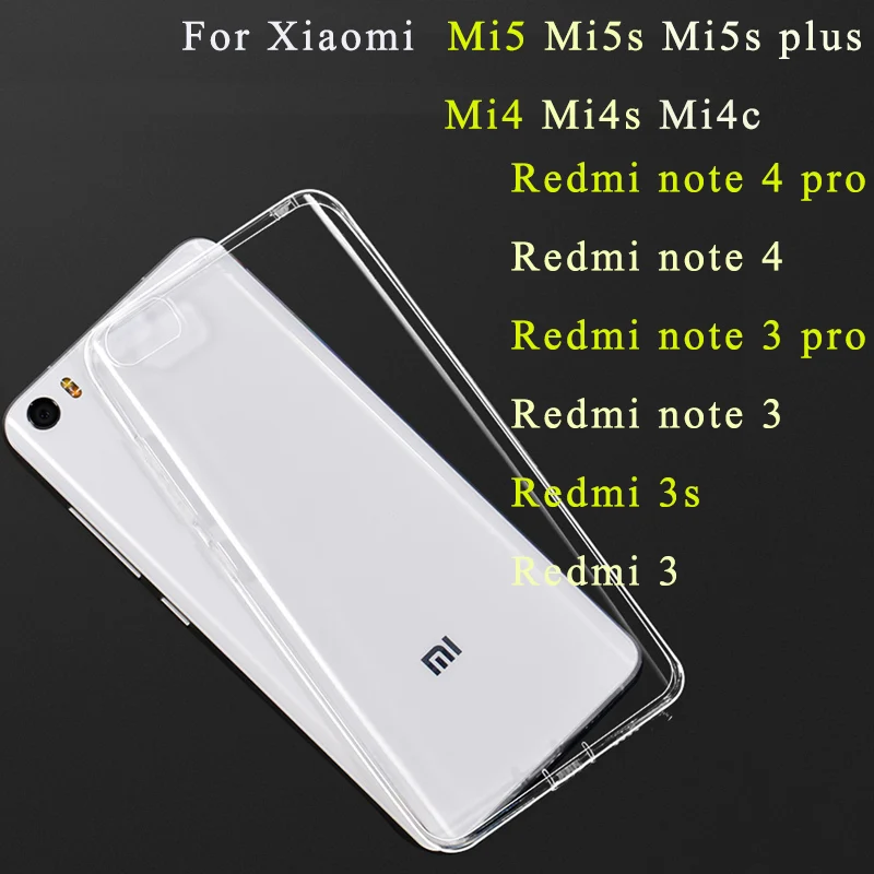Прозрачный гелевый Чехол для Xiaomi Mi 5 5s Plus 10 Ultra Max 3 Xaomi Redmi Note 8t 9s 9 6 Pro 5a силиконовый
