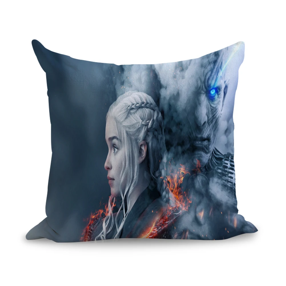 Игра престолов смерти дракона Ночь король наволочка льняные подушки для кровати