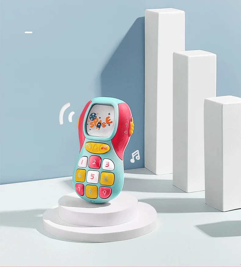 Детская Мобильная игрушка телефон Младенческая многофункциональная имитация музыкальный учебный телефон дистанционное управление стационарные развивающие игрушки