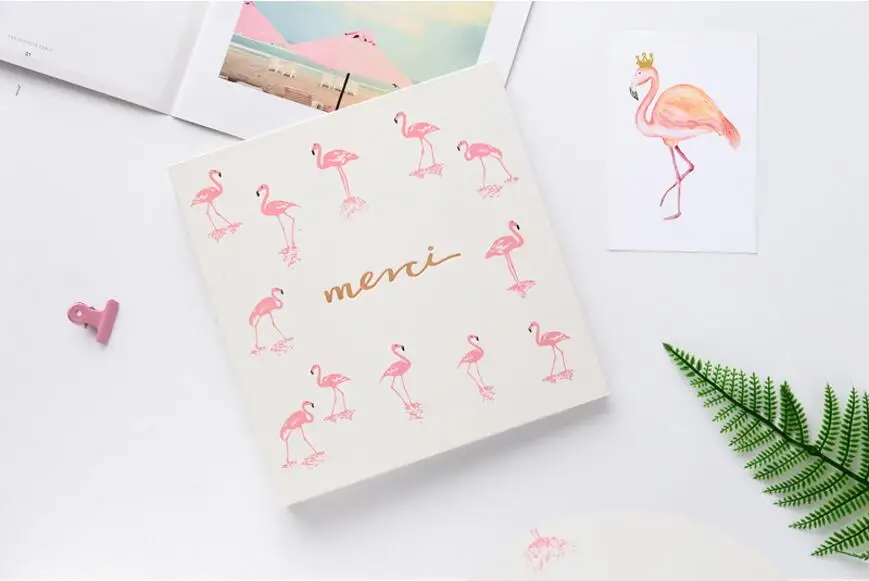 White Flamingos 6 дюймов 100 карманов мини-фотоальбом для Instant Polaroid 15,2x10,2 см чехол для фотографий для хранения Fujifilm Instax Мини-альбом для вставки - Цвет: White Flamingos