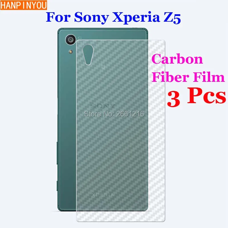 3 шт./лот для Sony Xperia Z5 / Dual 5 2 дюйма 3D противоскользящая задняя пленка из