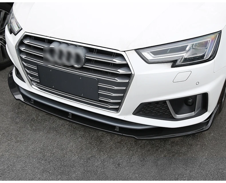 Карбоновая передняя губа для Audi A4 S4 B8.5(2013-) Facelifed Z стиль углеродного волокна/FRP переднего бампера губ(только подходит S4 бампер) Комплект кузова