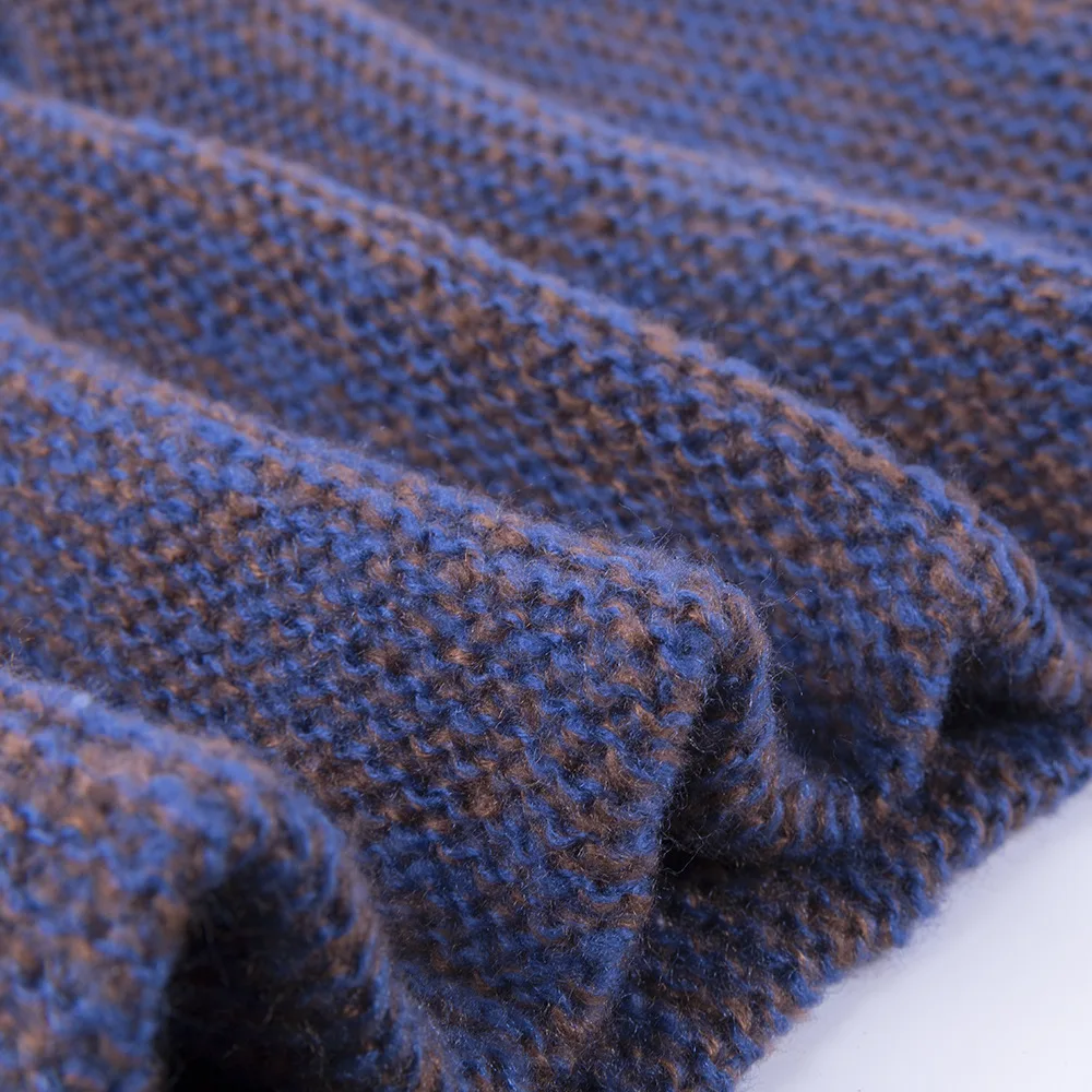 Шарф унисекс шерстяной вязаный осенне-зимний теплый 2019 |