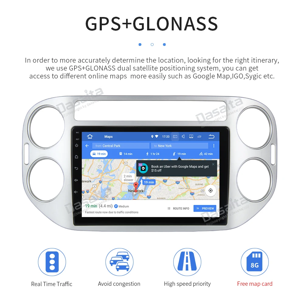 " ips Android 8,0 автомобильный радиоприемник для Volkswagen VW Tiguan 2010- мультимедийный плеер с восьмиядерным процессором 4 Гб+ 32 ГБ авто стерео Wifi BT