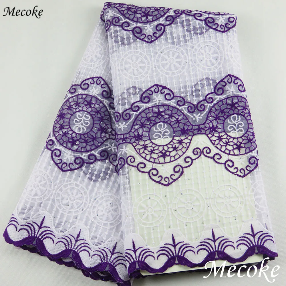 2019 Высококачественная французская сетчатая кружевная ткань африканский гипюр с