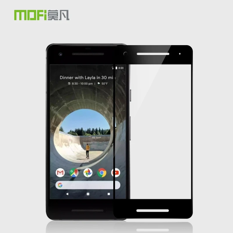 Для Google Pixel 2 (5 0 '') закаленное стекло MOFi полное покрытие Защитная пленка для