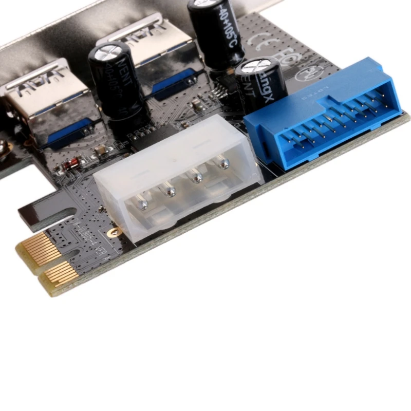 2 портами плата PCI Express USB 3 0 спереди Панель с Управление карта адаптер 4 контактный