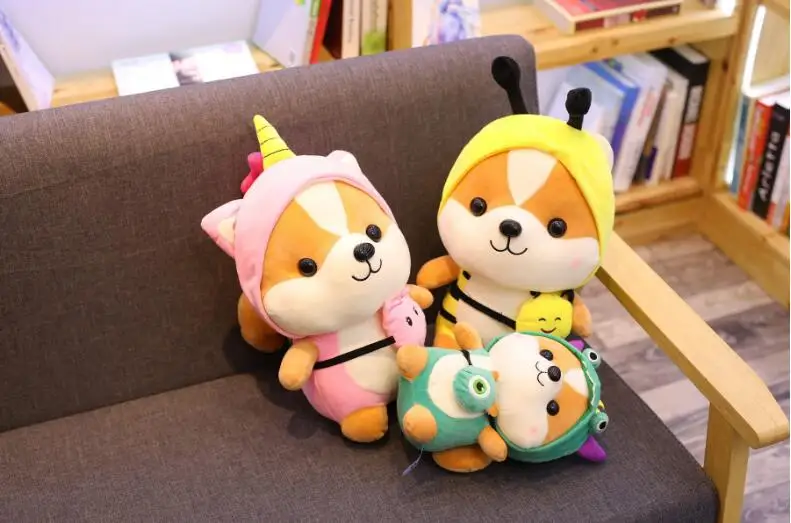 Креативные плюшевые игрушки в виде белки мягкие животных пчелы динозавра оленя